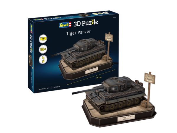 REV00252 - 3D Puzzle 200 Pieces TIGER I Panzer Tank - 1