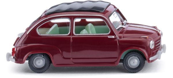 WIK009908 - FIAT 600 dark red - 1