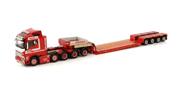WSI01-3759 - VOLVO FH5 GLOBETROTTER 8x4 with 4-axle low bed SKAKS SPECIAALTRANSPORT - 1
