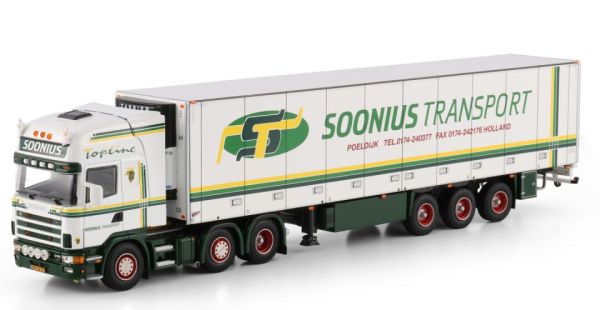 WSI01-4870 - SCANIA 4 Series Topline 6x2 with SOONIUS Transport 3-Axle Refrigerated Trailer - 1