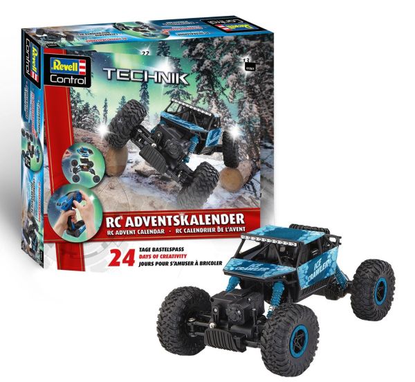 REV01061 - Radio-controlled advent calendar: Crawler, blue 2025 to assemble - 1