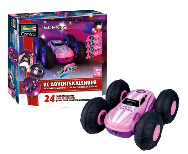 REV01058 - Radio-controlled advent calendar: Flip Racer, pink to assemble - 1