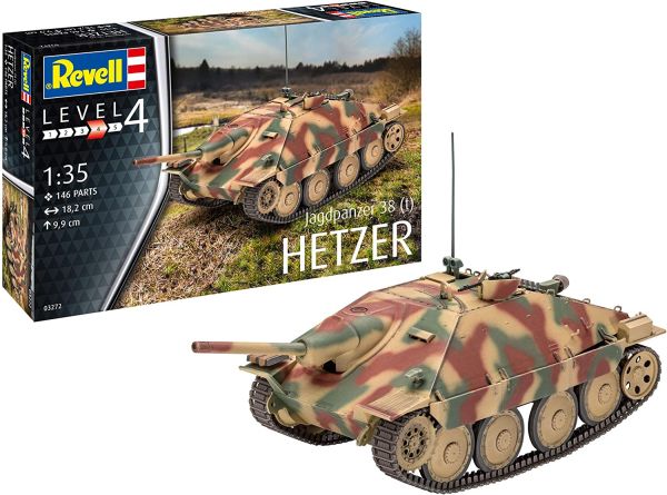 REV03272 - HETZER 38t Jagdpanzer tank to assemble and paint - 1