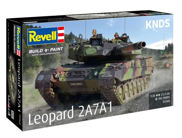 REV03360 - Leopard 2A7A1 Tank - Assembly and Painting Kit - 1