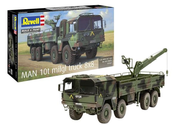 REV03367 - MAN 10T Milgl 8x8 truck to assemble and paint - 1