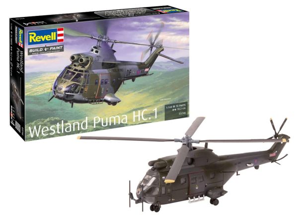REV03746 - WESTLAND Puma HC.1 military helicopter to assemble and paint - 1