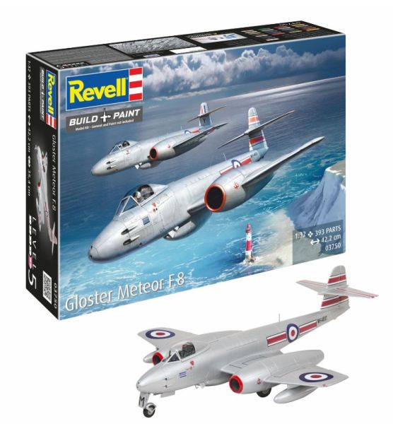 REV03750 - GLOSTER Meteor F.8 military aircraft to assemble and paint - 1