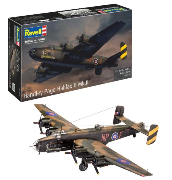 REV03756 - HANDLEY Page Halifax B Mk.III military aircraft to assemble and paint - 1