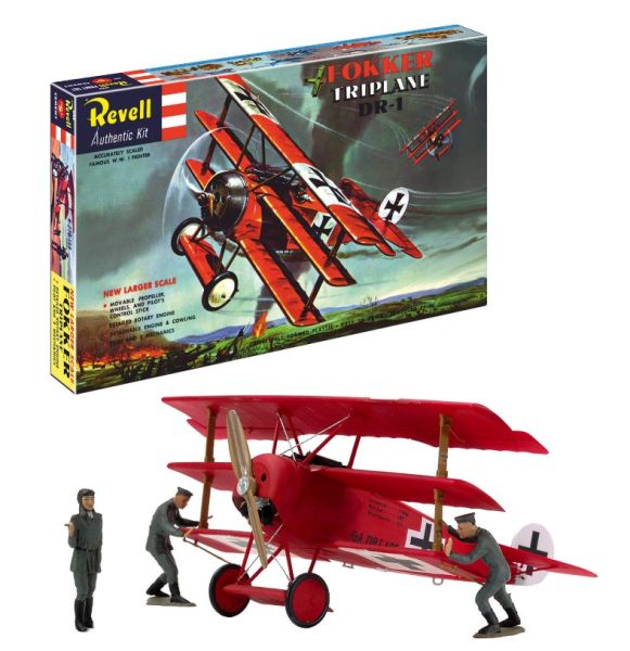 REV03762 - FOKKER DR.1 Triplane Military Aircraft - 75 Years of Model Building - 1