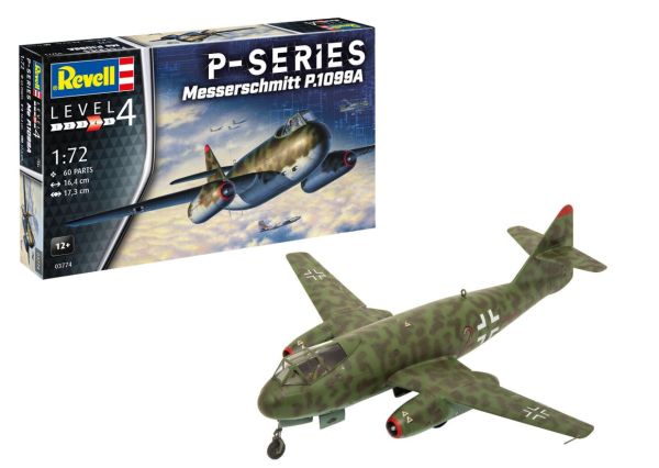 REV03774 - MESSERSCHMITT P.1099A military aircraft - P-Series to assemble and paint - 1