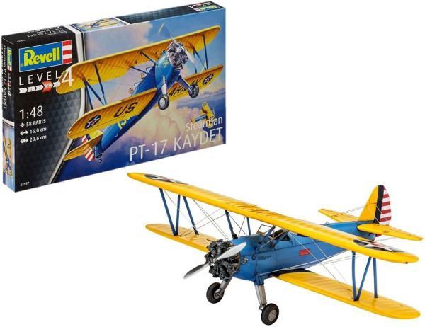 REV03957 - Stearman P-17 Kaydet aircraft to build and paint - 1