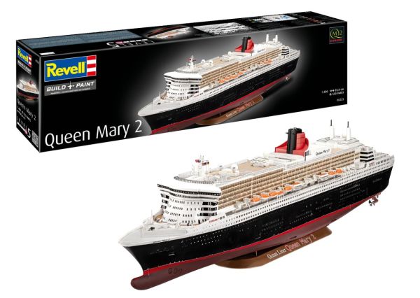 REV05223 - Queen Mary 2 boat to assemble and paint - 1