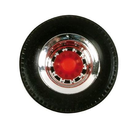 HER052610 - 12 sets of tires with rims for trailer - Chrome and red - 1