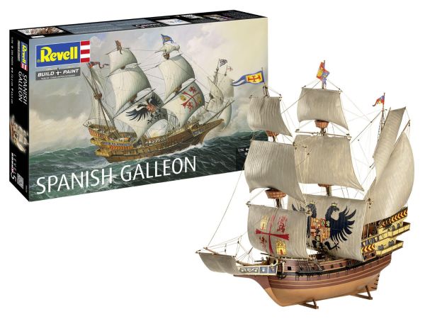 REV05620 - Spanish Galleon ship to assemble and paint - 1