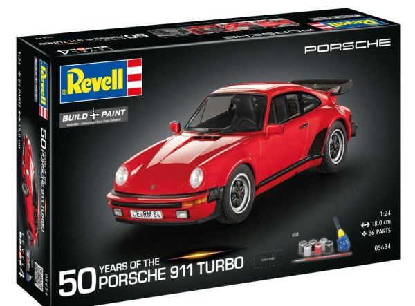 REV05634 - PORSCHE 911 Turbo - 50th Anniversary Kit with Paint - 1
