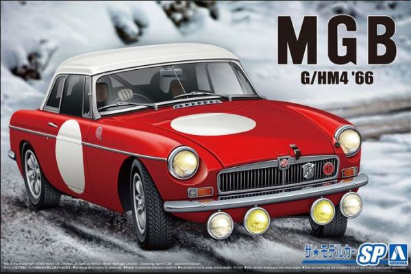 AOS06126 - MG-B G/HM4 Club - rally version 1966 to be assembled and painted - 1