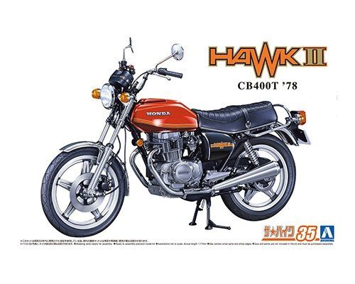 AOS06304 - HONDA CB400T Hawk-II 1978 Red to be assembled and painted - 1