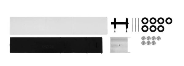 HER084420 - Spare parts for a white sliding curtain trailer - 2 pieces - 1