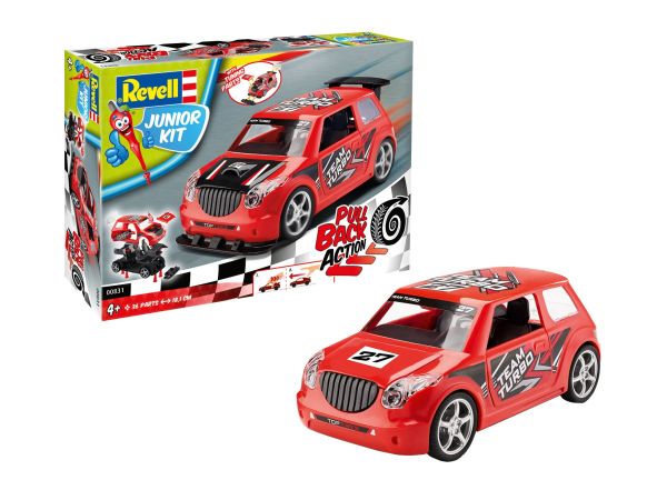 REV00831 - Red rally car to assemble and to friction - 1