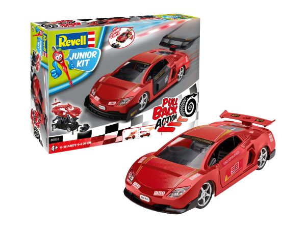 REV00835 - Red racing car to assemble and friction - 1