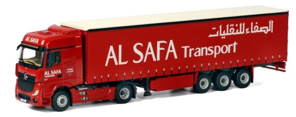 WSI01-1859 - MERCEDES Actros MP4 4x2 with tarpaulin trailer 3 Axles AL SAFA Transport - 1