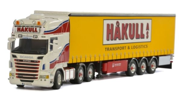 WSI01-1892 - SCANIA R6 Topline 6x2 with 3 Axles HAKULL tarpaulin trailer - 1