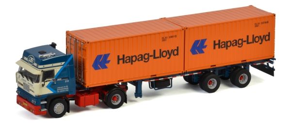 WSI01-3295 - DAF 3600 SC 4x2 with container carrier JONKER and 2 Containers 20 Feet HAPAG LLOYD - 1