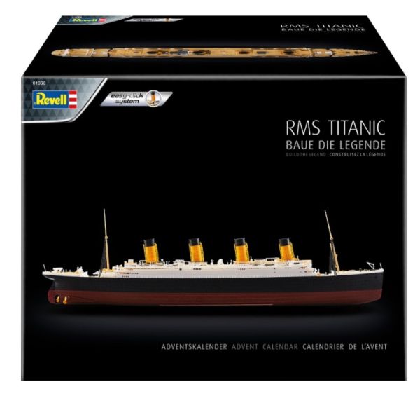 REV01038 - Advent calendar 2021 - RMS Titanic with paint to assemble - 1