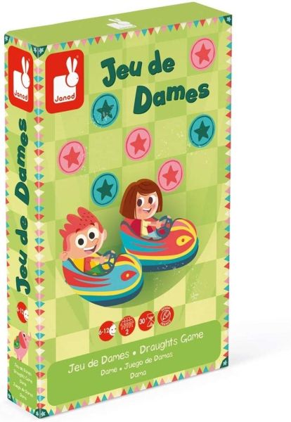 JAN02746 - Wooden checkers game - 1