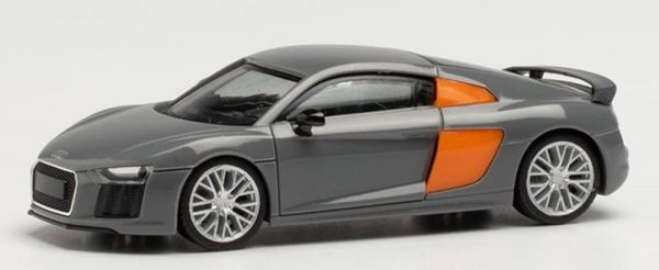 HER028516-002 - AUDI R8 V10 Plus grey and orange - 1
