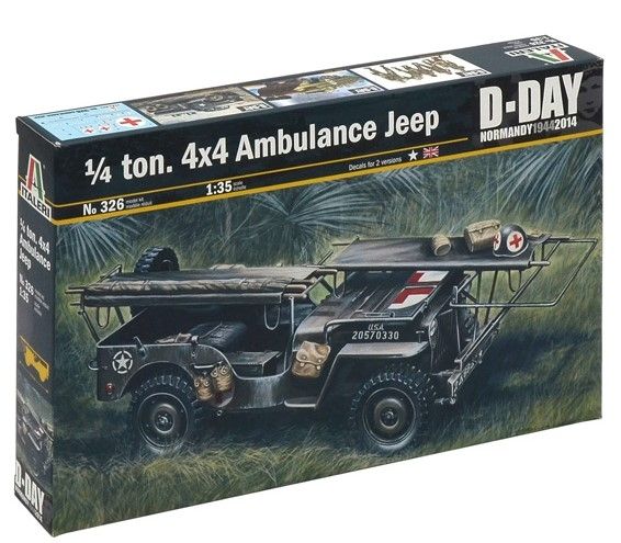 ITA0326 - YOUR. 4x4 AMBULANCE JEEP to assemble and paint - 1
