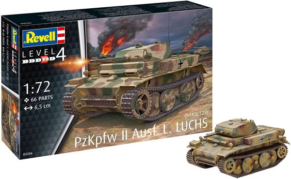 REV03266 - Tank PZKPFW II AUSF. L LUCHS (SD.KFZ. to assemble and paint - 1