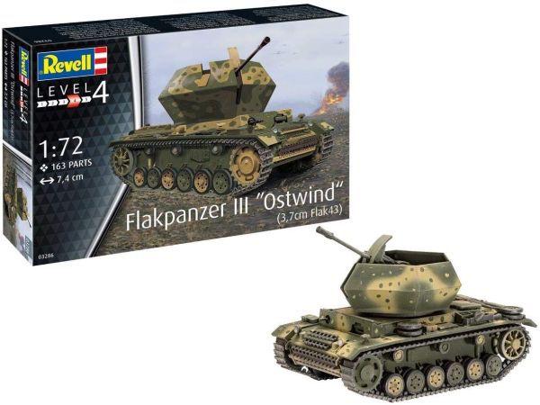 REV03286 - FLAKPANZER III OSTWIND tank to assemble and paint - 1