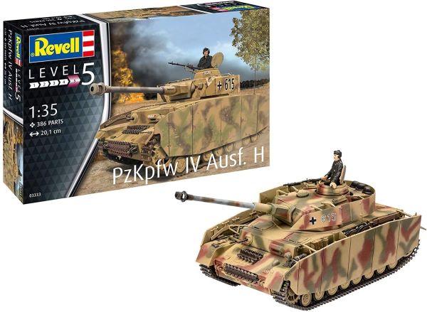 REV03333 - Tank PANZER IV AUSF. H to assemble and paint - 1