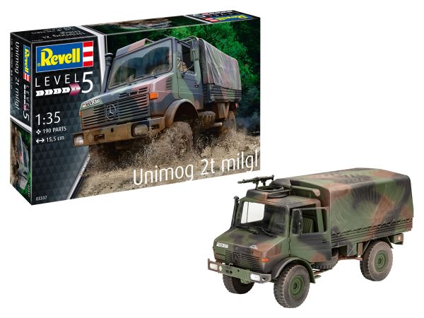 REV03337 - UNIMOG 2T milgl to be assembled and painted - 1