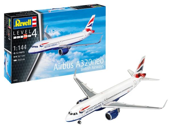 REV63840 - Model Set AIRBUS A320 Neo British Airways to assemble with painting - 1