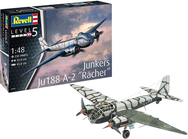 REV03855 - Aircraft Junkers Ju188 A-2 Rächer to assemble and paint - 1