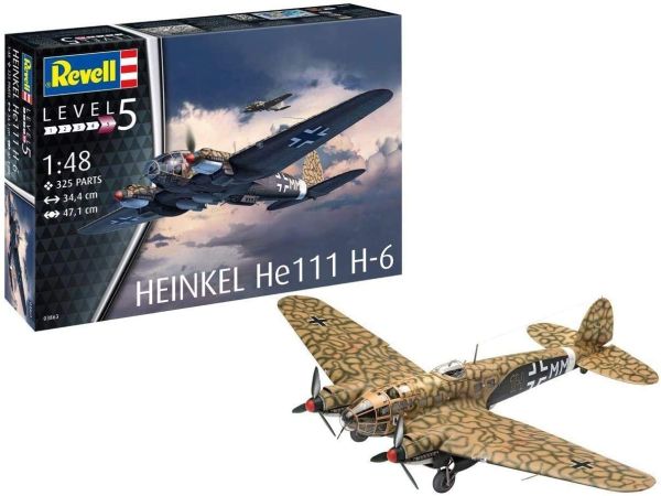REV03863 - Heinkel HE111 H-6 aircraft to assemble and paint - 1