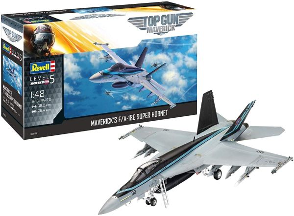 REV03864 - Build & Paint Maverick's F/A-18E Super Hornet Top Gun/ Maverick Fighter Plane - 1