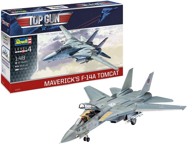 REV03865 - Maverick's F-14A Tomcat TOP GUN fighter plane to assemble and paint - 1