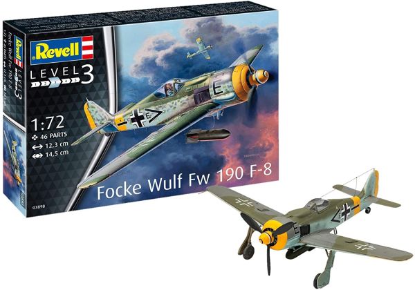 REV03898 - Focke Wulf Fw190 F-8 aircraft to assemble and paint - 1