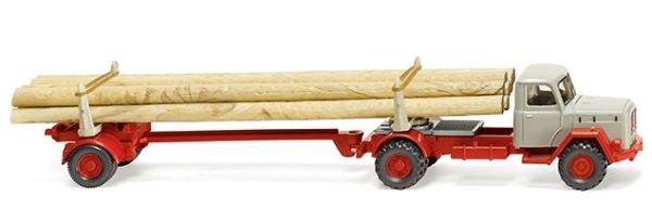 WIK039011 - MAGIRUS 4x2 with timber trailer - 1