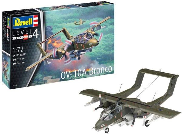 REV03909 - OV-10A Bronco fighter plane to assemble and paint - 1