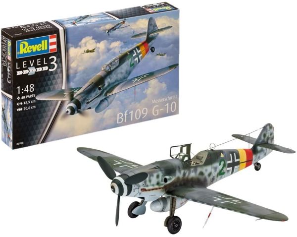 REV03958 - Aircraft Messerschmitt Bf109 G-10 to assemble and paint - 1