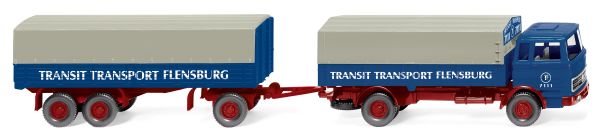 WIK043203 - MERCEDES 4x2 carrier with tarpaulin trailer TRANSIT TRANSPORT - 1