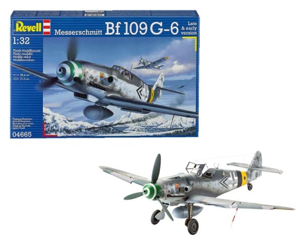 REV04665 - Aircraft Messerschmitt Bf109 G-6 to assemble and paint - 1