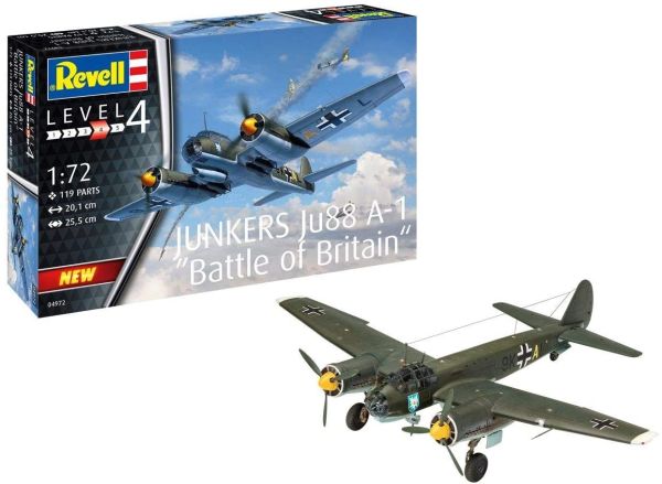 REV04972 - Aircraft Junkers Ju 88 A-1 Battle of Britain to assemble and paint - 1