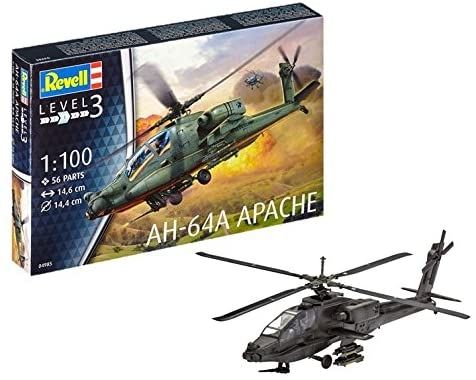 REV04985 - AH-64A Apache helicopter to assemble and paint - 1