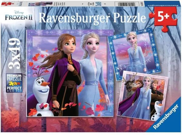 RAV050116 - Frozen 3x49 Piece Puzzle The Journey Begins - 1