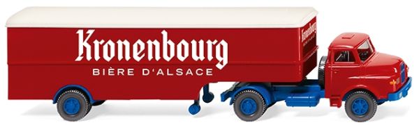 WIK051322 - SAVIEM 4x2 with KRONENBOURG semi-trailer - 1